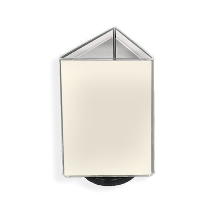 Azar Displays 5.5"W x 8.5"H Three-Sided Revolving Sign Holder 193730-BLK